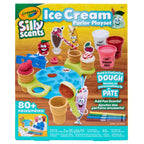 Crayola Silly Scents Ice Cream Parlor Play Set – DIY Scented Dough & Craft Kit with 17 Molds, Scooper, Cones, Scented Markers & Play Mat | Non-Toxic Creative Toy for Kids Ages 4+
