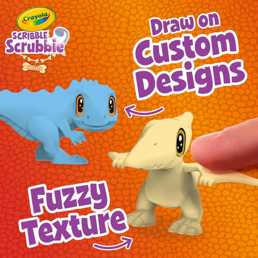 Crayola Scribble Scrubbie Pets Dinosaur Waterslide, Dinosaur Toys for Kids, Pet Grooming Toy, Gifts for Boys & Girls, Ages 3+