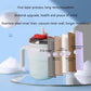 Super Cute Pink Coffee Water Cup for Office or Home Vacuum Insulated Stainless Steel with Handle Leak Proof Hygienic Large Capacity 12 Hours Hot and Cold 420ml (Cream)