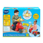 Vtech - 2-IN-1 Ride & Balance Scooter - Multicolour | Easily transforms from trike to balance bike. Interactive headlights and roller maps | Suitable ages 12m + up