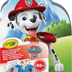 CRAYOLA - Case with Colours & Stickers Paw Petrol, Felt Pen Set, Colouring Pages, Stickers, 45 Pieces, Creative Gift for Children from 5 Years