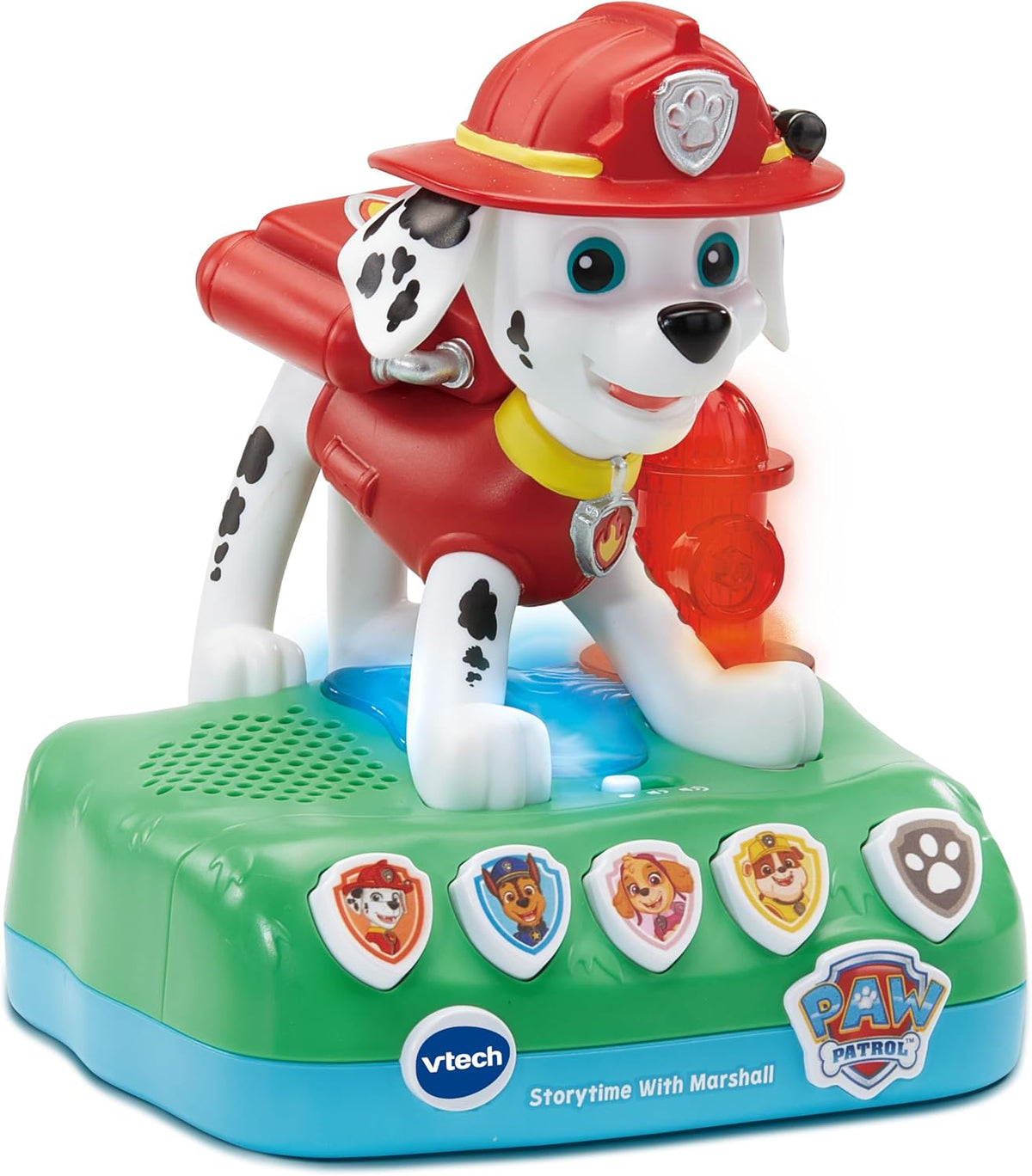 VTech Storytime With Marshall – Interactive PAW Patrol Nightlight & Storybook with 4 Narrated Adventures, Sleep Timer, Music & Games for Kids 3+