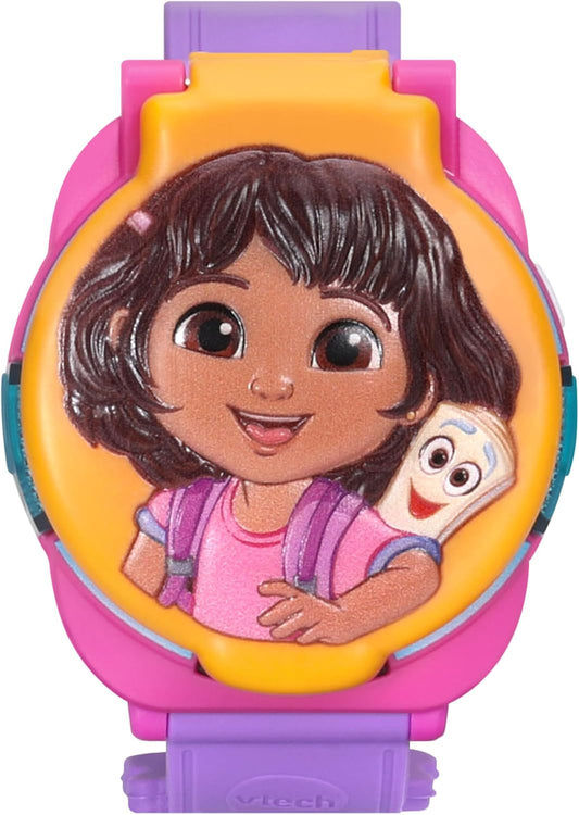 VTech Dora Time for Learning Adventure Watch – Interactive Educational Watch, Bilingual English & Spanish, Games, Alarm & Timer for Kids 3+ Years