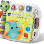 Vtech - Learn & Discovery Baby Book - Multicolour  | Travel Book, easy-to-turn, wipe-clean pages & 3 play modes | suitable ages 6 m + up