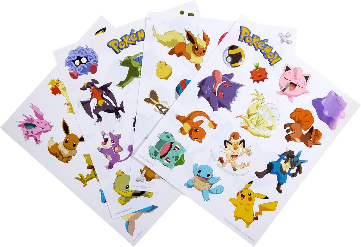 Crayola Pokémon Colouring Book with Stickers – 32 Fun Activity Pages & 4 Sticker Sheets | Kids Creative Colouring Set | Travel Activity Book for Boys & Girls Ages 3+