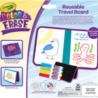 Crayola Color & Erase Drawing Board for Kids, Travel Coloring Kit, Gift 3+