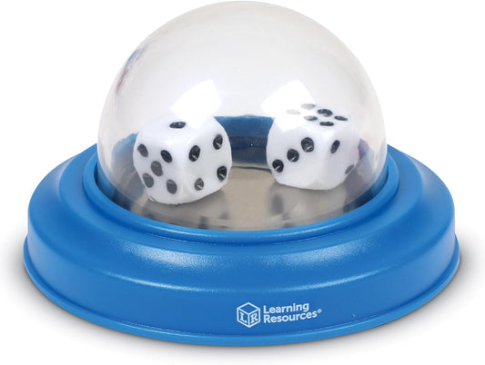 Learning Resources Dice Poppers, Board Game Accessory, Dice Game, Set of 2 Dice in Popper, Ages 3+, Multi