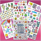 Crayola Fashion Angels Sticker Album – 1000+ Colourful Stickers for Kids & Teens | Assorted Themes Book for Scrapbooking, Journals, DIY Crafts & Creative Fun - Pack of 1