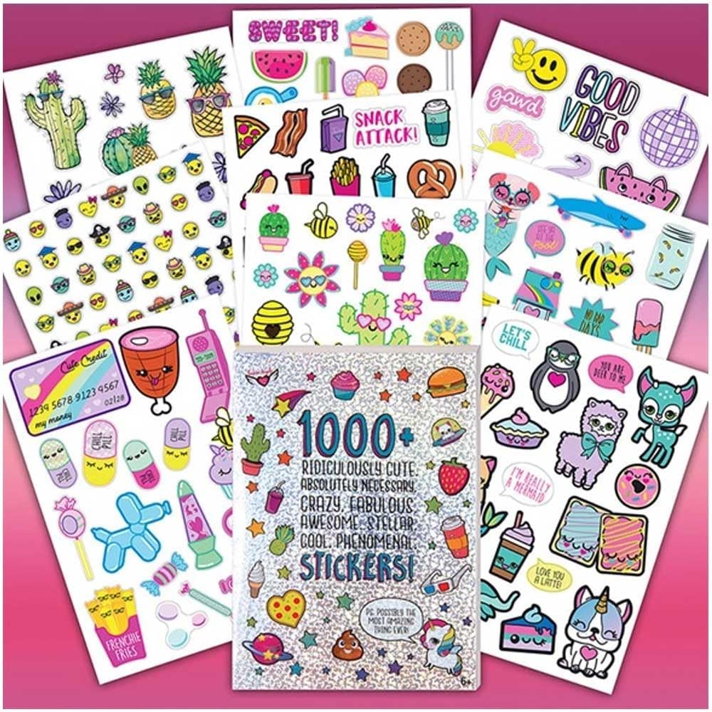 Crayola Fashion Angels Sticker Album – 1000+ Colourful Stickers for Kids & Teens | Assorted Themes Book for Scrapbooking, Journals, DIY Crafts & Creative Fun - Pack of 1