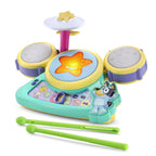 VTech Bluey Hooray Drum Set with Light-Up Pads, Music & Rhythm Games (Ages 3+)