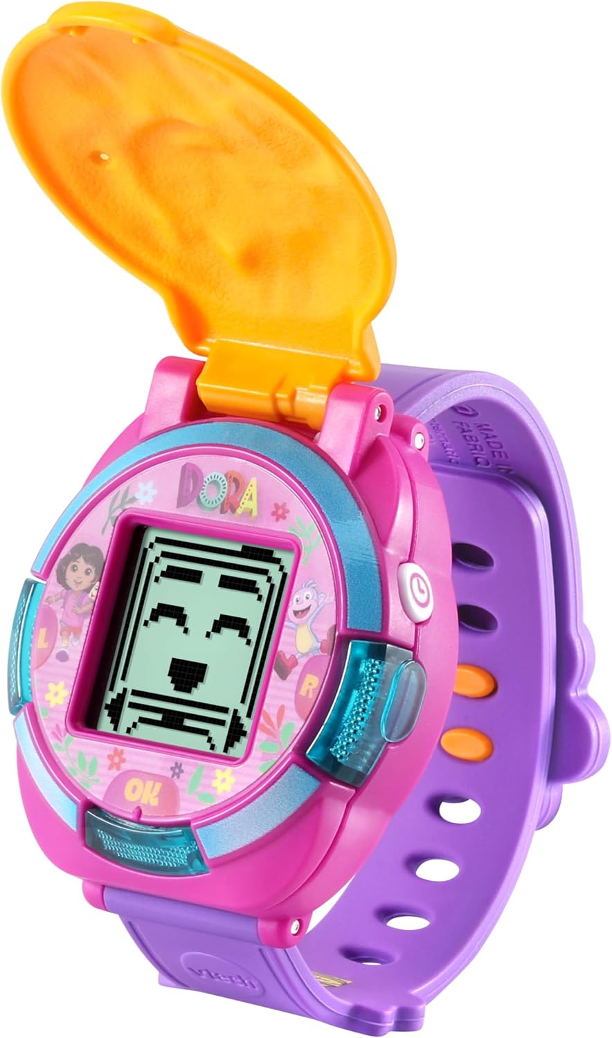 VTech Dora Time for Learning Adventure Watch – Interactive Educational Watch, Bilingual English & Spanish, Games, Alarm & Timer for Kids 3+ Years