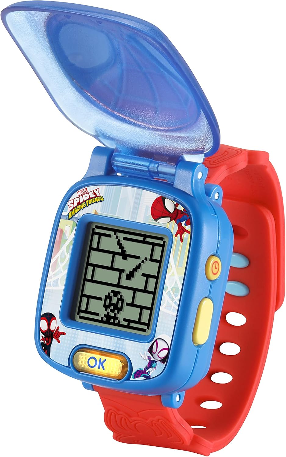Vtech -  Spidey and His Amazing Friends - Spidey Learning Watch (Multicolour ) | Watch includes nine digital clock faces, a stopwatch, a timer, a cuckoo clock, and an alarm with a choice of alarm tones | Ideal 3 to 6 years