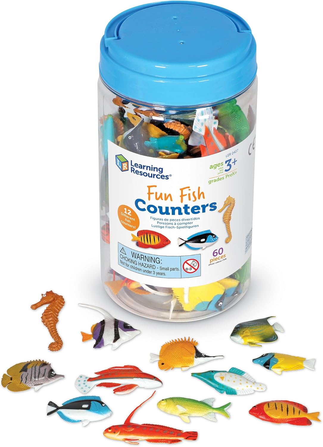 LR-FUN FISH COUNTERS, SET OF 60