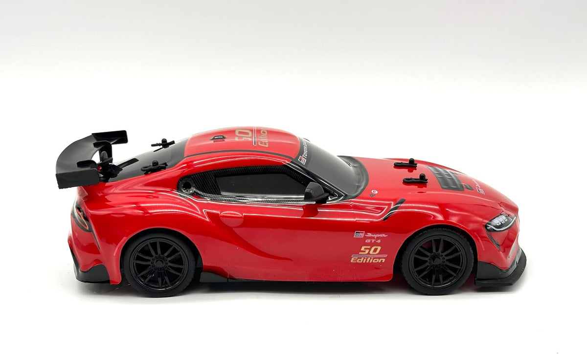 D-power - 1:16 Toyota Supra GT4 RC Car – 2.4GHz Remote Control Vehicle with Rechargeable Battery, Officially Inspired Design, for Kids Ages 6+