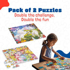 Unikplay - Mini Jigsaw Puzzle Tube – Unicorn | 30-Piece Unicorn Puzzle for Kids | Unique Shaped Pieces | Travel-Friendly Educational Toy | Ages 3+