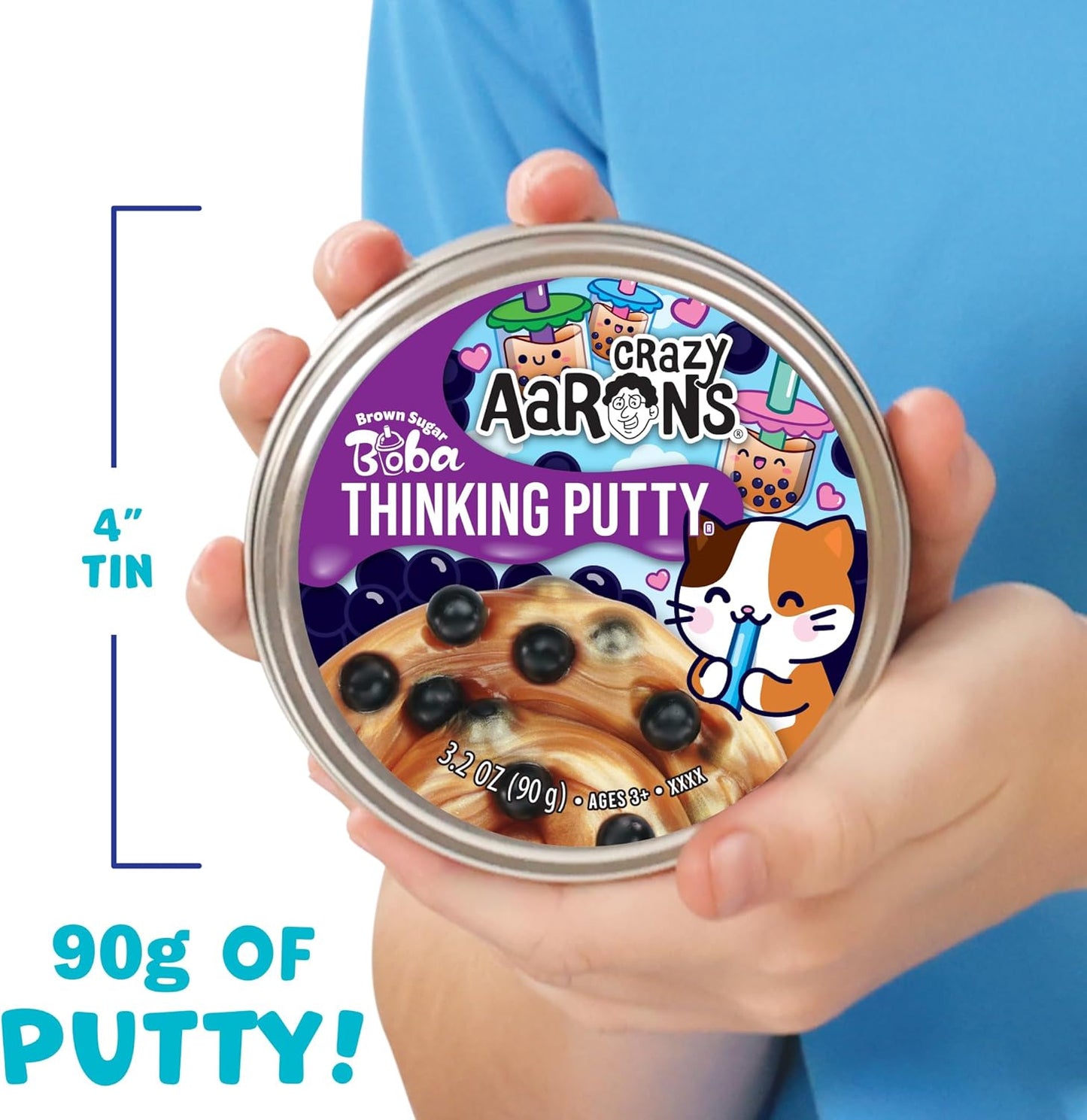 Brown Sugar Boba - Full Size 4"
Thinking Putty Tin