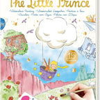 Avenir - The Little Prince Magic Water Painting Set – 6 Reusable Cards, 140 Removable Stickers & Refillable Pen | Mess-Free Water Coloring Book for Kids | Travel Art Toy