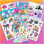 Crayola Fashion Angels Sticker Album – 1000+ Colourful Stickers for Kids & Teens | Assorted Themes Book for Scrapbooking, Journals, DIY Crafts & Creative Fun - Pack of 1