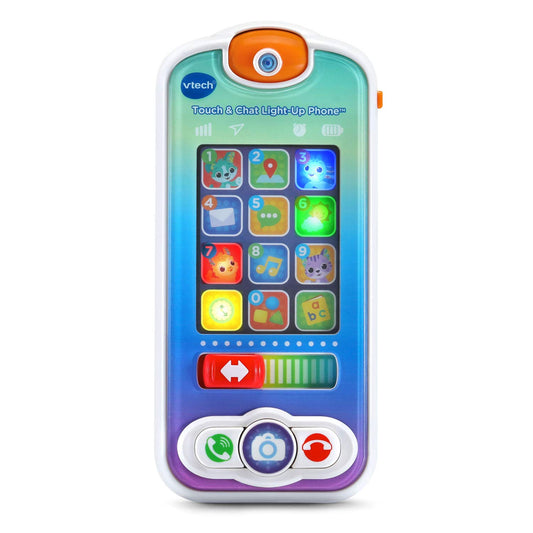 VTech Chat & Discover Toy Phone with Light-Up Screen, Games & Learning Apps for Toddlers