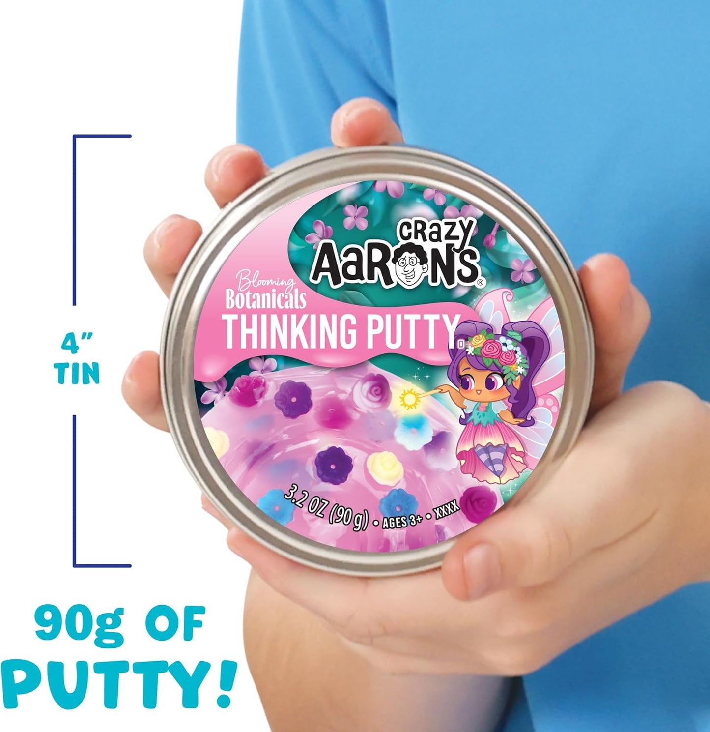 Blooming Botanicals - Full Size 4" Thinking Putty Tin
