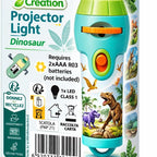 Avenir Natural Creation Dinosaur Projector Light for Kids - 24 Scenes with 4K Film Quality, Adjustable Focus Flashlight Projector, Educational Dino Toy & Bedtime Story Light with Disc Storage Case