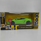 D-Power 1:64 Diecast Lamborghini Gallardo LP570-4 MATTE Green – Collectible Mini Sports Car, Kids & Adult Toy Car Model