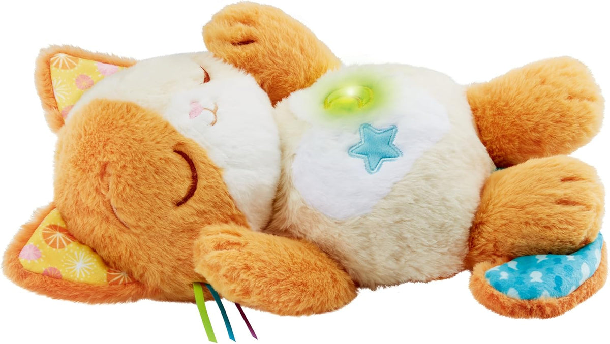 VTech Calming Purrs Kitten – Soft & Snuggly Interactive Baby Toy with Gentle Motions, Soothing Lights, 15 Melodies, White Noise & Timer Options for Infants 0M+