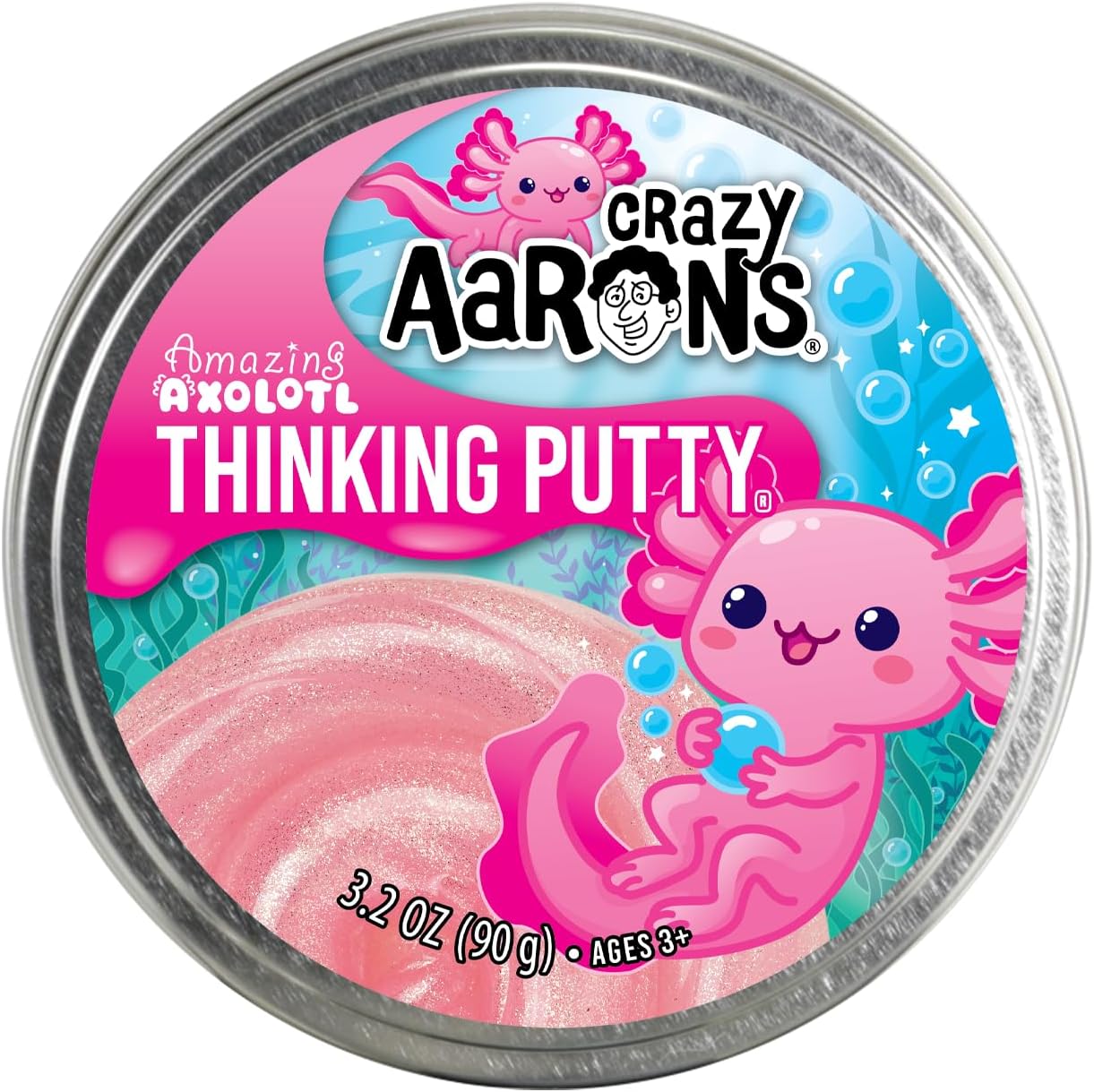 Amazing Axolotl - Full Size 4" Thinking
Putty Tin