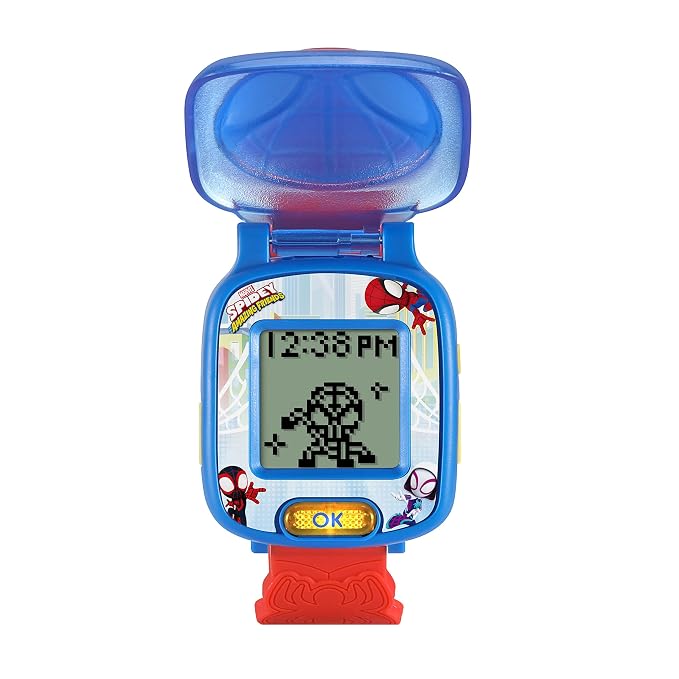 VTech Spidey and His Amazing Friends Learning Book - Interactive Educational Activity Book for Toddlers, Alphabet & Letter Learning Toy with Stories, Music & Light-Up Buttons, Gift for Boys & Girls Ages 2, 3, 4+ Years
