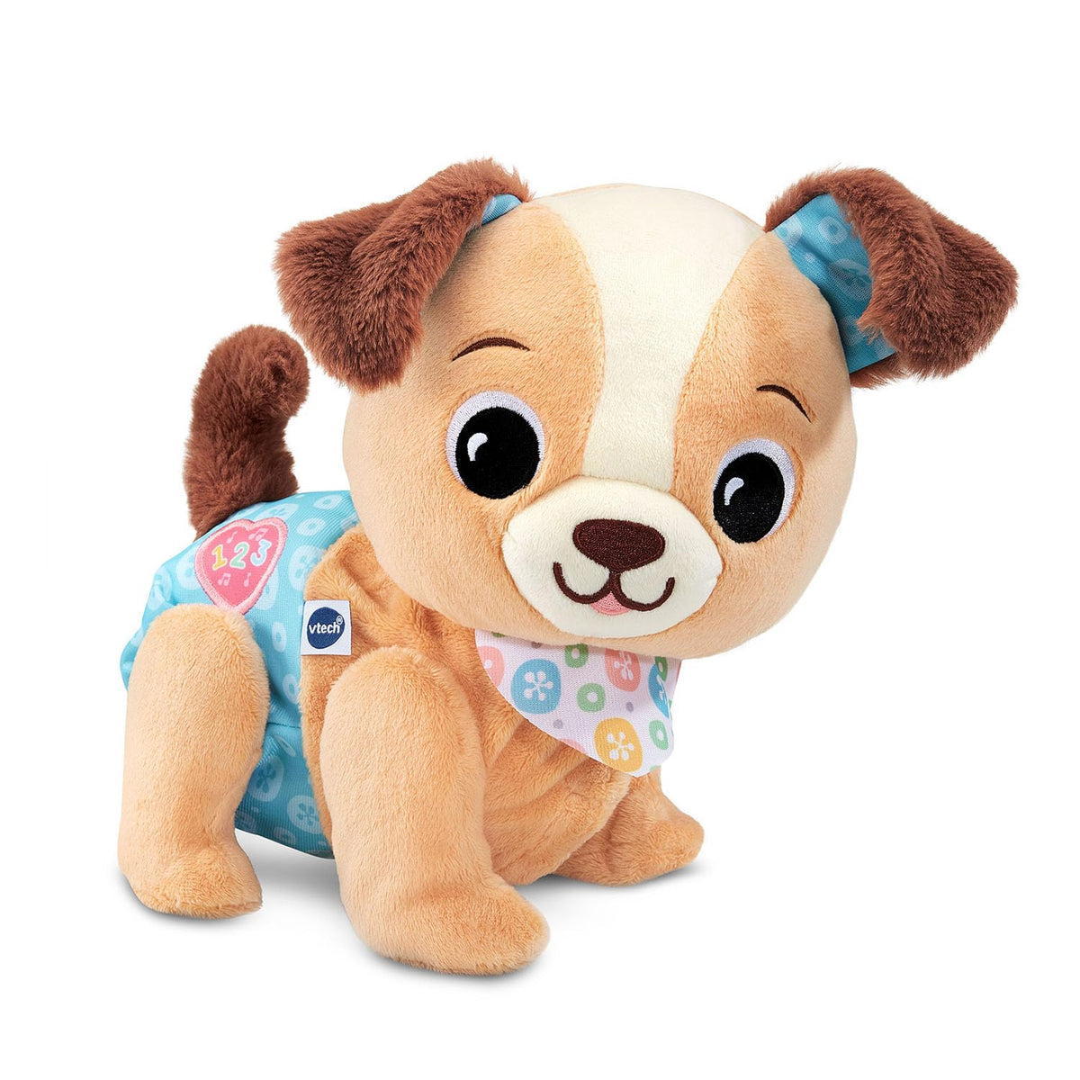 VTech Walking & Singing Plush Puppy Toy with Light-Up Button for Babies (6+ Months)