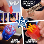 Marvin’s Magic Box of Tricks – 125 Classic Magic Tricks Set for Kids, Complete Magician Kit with Props & Video Instructions