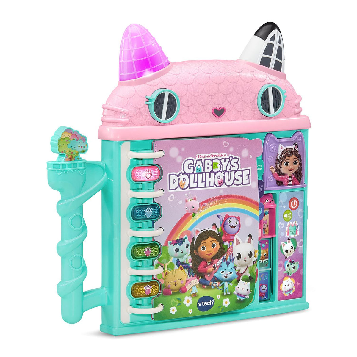 VTech Gabby’s Dollhouse Cat-a-Vator Discovery Book with Lights, Music & Learning (Ages 3+)