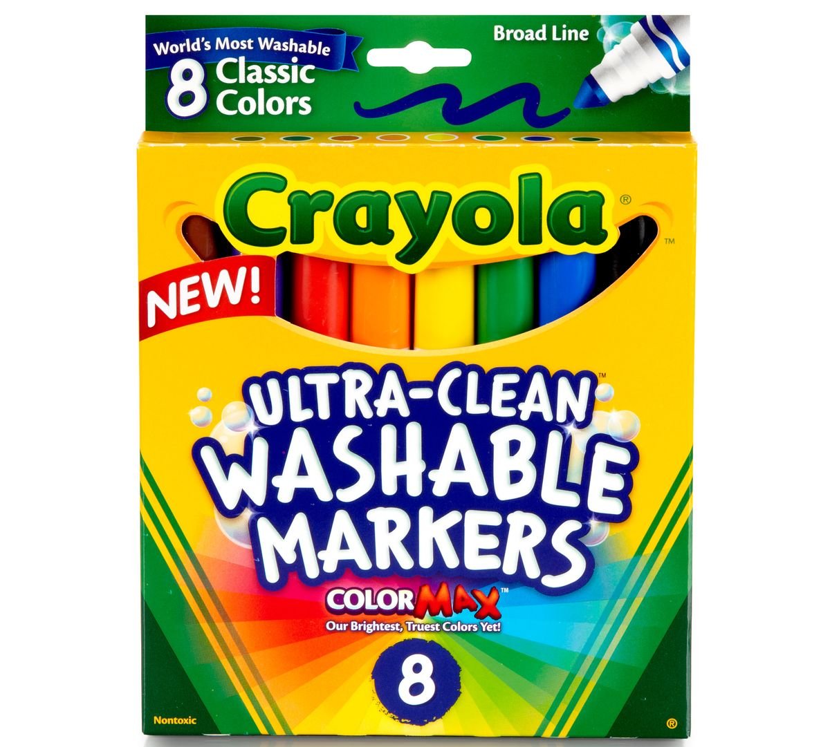 Crayola Classic 8 Broad Line Markers