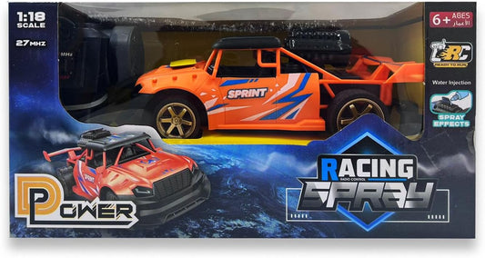 D-Power 1:18 R/C 4WD 27Mhz Spray Runner Car Remote Control Sand Monster Four Wheel Drive Rock Climber High-Speed – Orange | Ages 6+ up