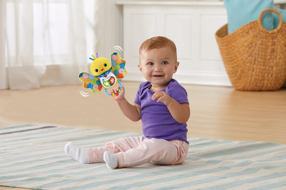 VTech Baby Rattle & Shake Birdie, Sensory Toy with Music, Sounds, Colours, Lights, Interactive Gift for Boys & Girls 3, 6, 12, 18 Months +, English Version