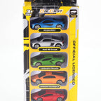 D-Power 1:64 Diecast Car Set – 5pc Licensed Collectible Models (McLaren 600LT, Audi R8 2019, Lamborghini Revuelto 2024 & More) | Metal Body, Free-Rolling Wheels