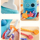 Bottle-Shaped Montessori Teether Toy for Toddlers – Sensory Learning Activity with Pull Strings, Beads, Gears & Teether Accessories Early Development Toy 3M+ (TOY-002-Blue)