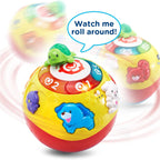 Vtech - Crawl & Learn Bright Magical Lights Ball - Multicolour | Moving ball! Press the chunky buttons to meet the animals, learn numbers, and hear 4 songs and 12 melodies | Suitable ages 6 m + up