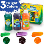 3 ct. 8-oz. Washable Fingerpaint, Bright Colors