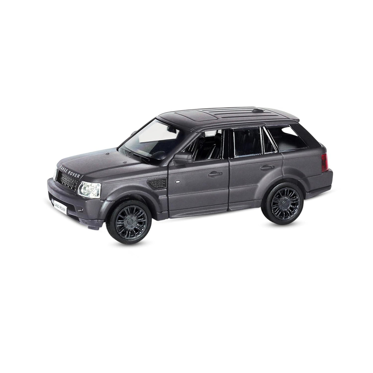D-Power 1:36 Diecast Land Rover Range Rover Sport – Matte Black, Pull Back, Collectible SUV Model Car