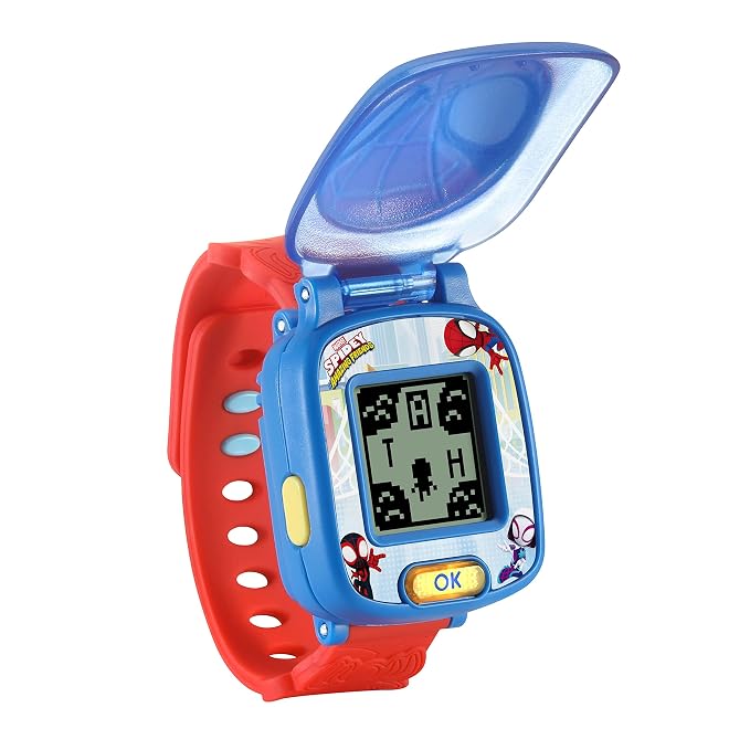 VTech Spidey and His Amazing Friends Learning Book - Interactive Educational Activity Book for Toddlers, Alphabet & Letter Learning Toy with Stories, Music & Light-Up Buttons, Gift for Boys & Girls Ages 2, 3, 4+ Years