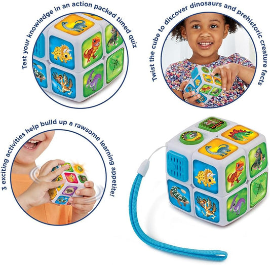 VTech Cube Adventures Dino Discoveries  – Educational Dinosaur Toy with Sounds & Games