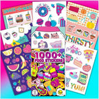 Crayola Fashion Angels Sticker Album – 1000+ Colourful Stickers for Kids & Teens | Assorted Themes Book for Scrapbooking, Journals, DIY Crafts & Creative Fun - Pack of 1