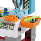 VTech My Busy Workbench, Interactive Toddler Toy, Pretend Play Tools, 100+ Pieces, Lights, Music & Sounds, Kids Gifts 3, 4, 5 + Years, English Version