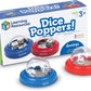Learning Resources Dice Poppers, Board Game Accessory, Dice Game, Set of 2 Dice in Popper, Ages 3+, Multi