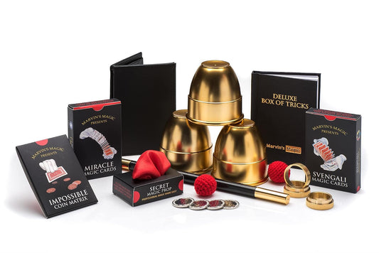 Marvin’s Magic Ultimate 365 Magic Tricks & Illusions Set – Complete Magician Kit with Cards, Cups & Mind Reading Tricks