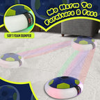DBounce - USB Rechargeable Hover Soccer Ball with LED Lights | Indoor & Outdoor Air Football Game for Kids, Fun & Safe Hoverball Toy | Boys & Girls Aged 3+