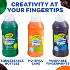 3 ct. 8-oz. Washable Fingerpaint, Bright Colors