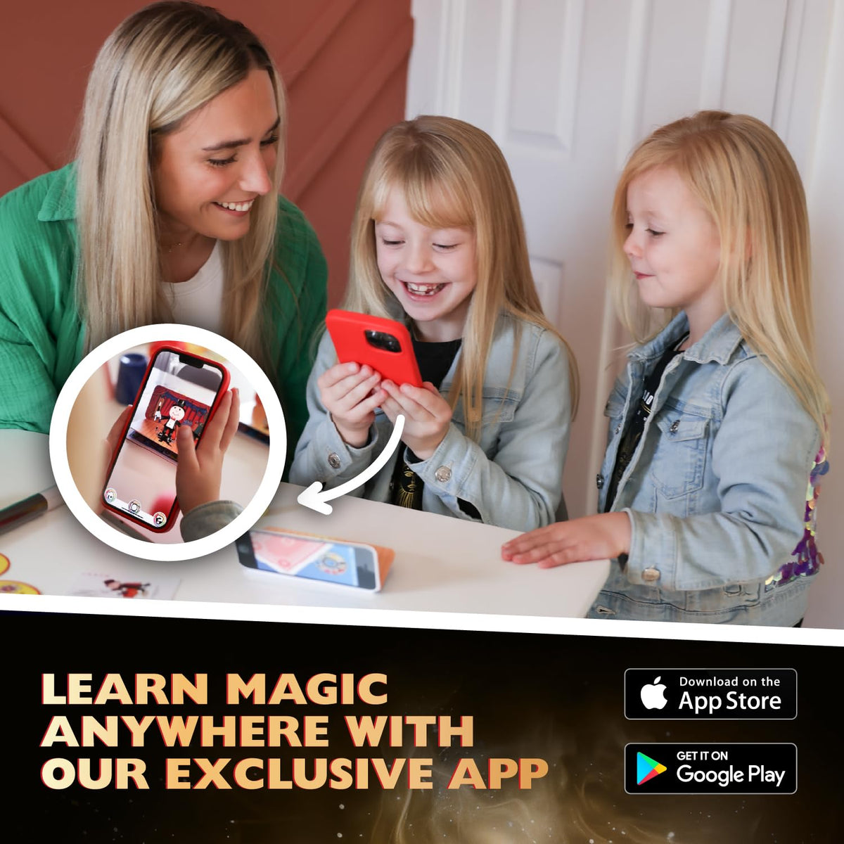 Marvin’s Magic Dynamic Coins – Classic Brass Coin Magic Trick Set with App Video Instructions | Make Coins Appear, Vanish & Transform