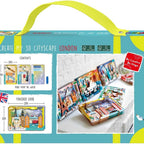 Avenir - Let’s Travel Together 3D Cityscape Puzzle – London Wooden DIY Model Kit | Build Famous Landmarks with Illustrated Guide | Educational Travel Gift for Kids & Adults